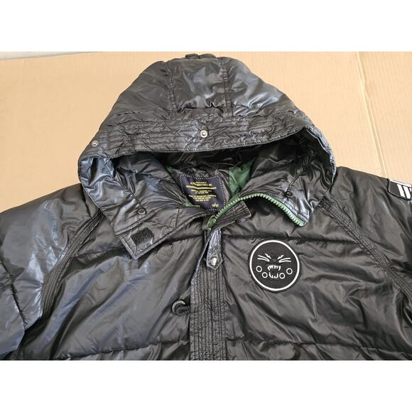 ALPHA INDUSTRIES Combat N-2B Short Waist Down Parka Black/Forest Green size 3XL - Picture 9 of 16
